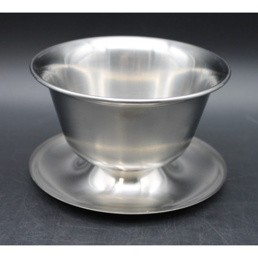Vintage Danish Stainless Steel Creamer Bowl 18/8 Denmark Mid Century Modern